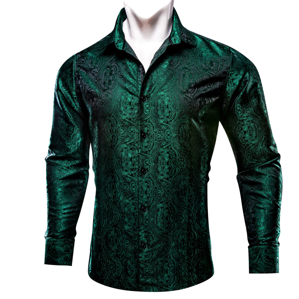 GentCrest Green Paisley Shirt - Image 1