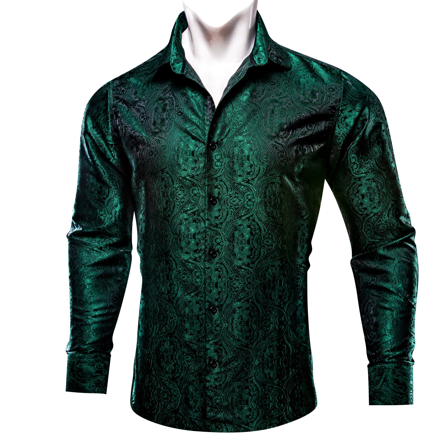 GentCrest Green Paisley Shirt - Image 1