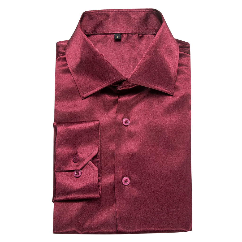GentCrest Red Solid Shirt - Image 4
