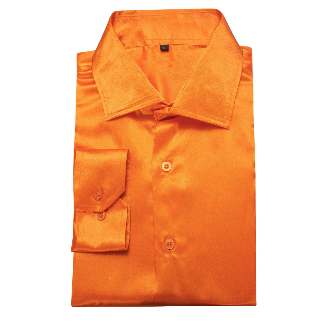 GentCrest Orange Solid Shirt - Image 4