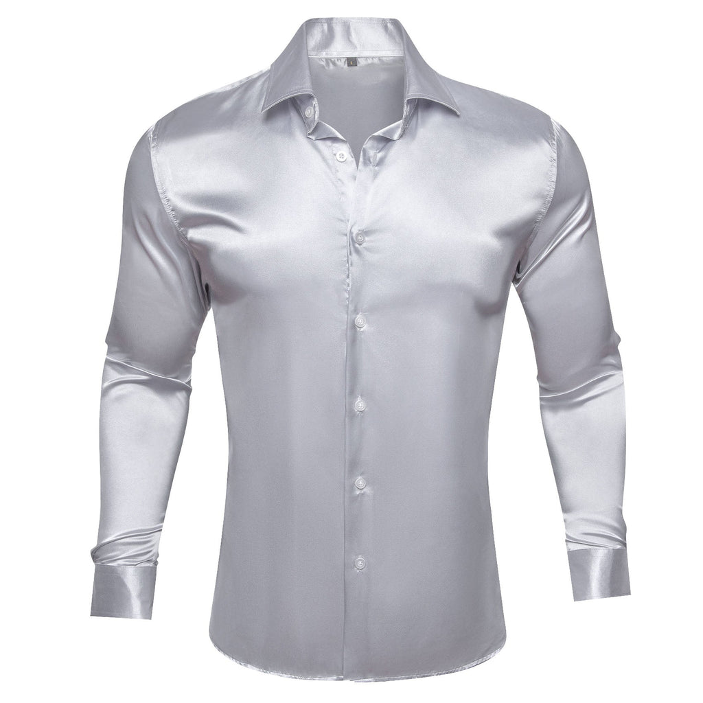GentCrest Grey Solid Shirt - Image 1