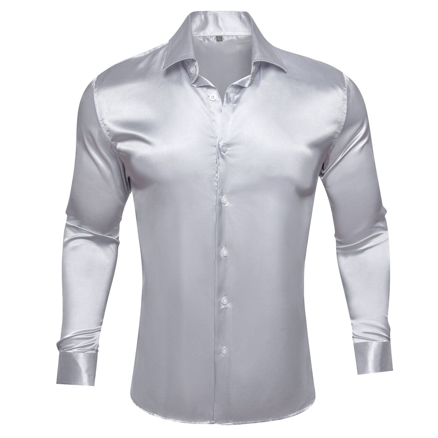 GentCrest Grey Solid Shirt - Image 1