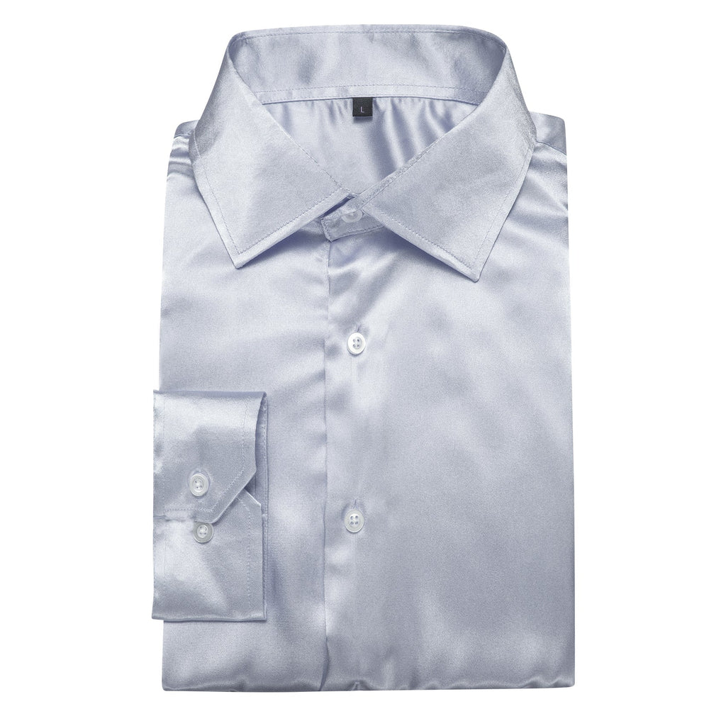 GentCrest Grey Solid Shirt - Image 4