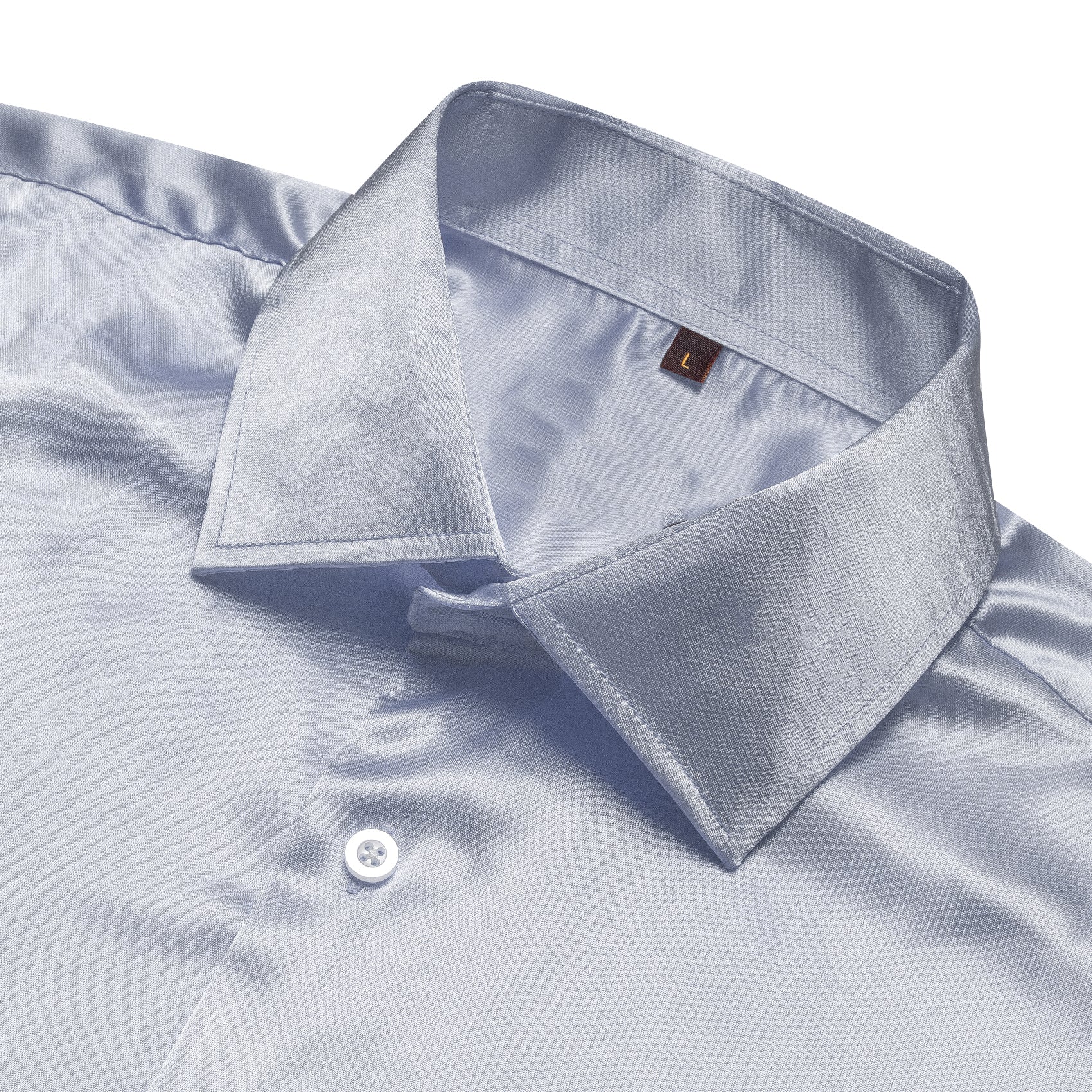 GentCrest Grey Solid Shirt - Image 3