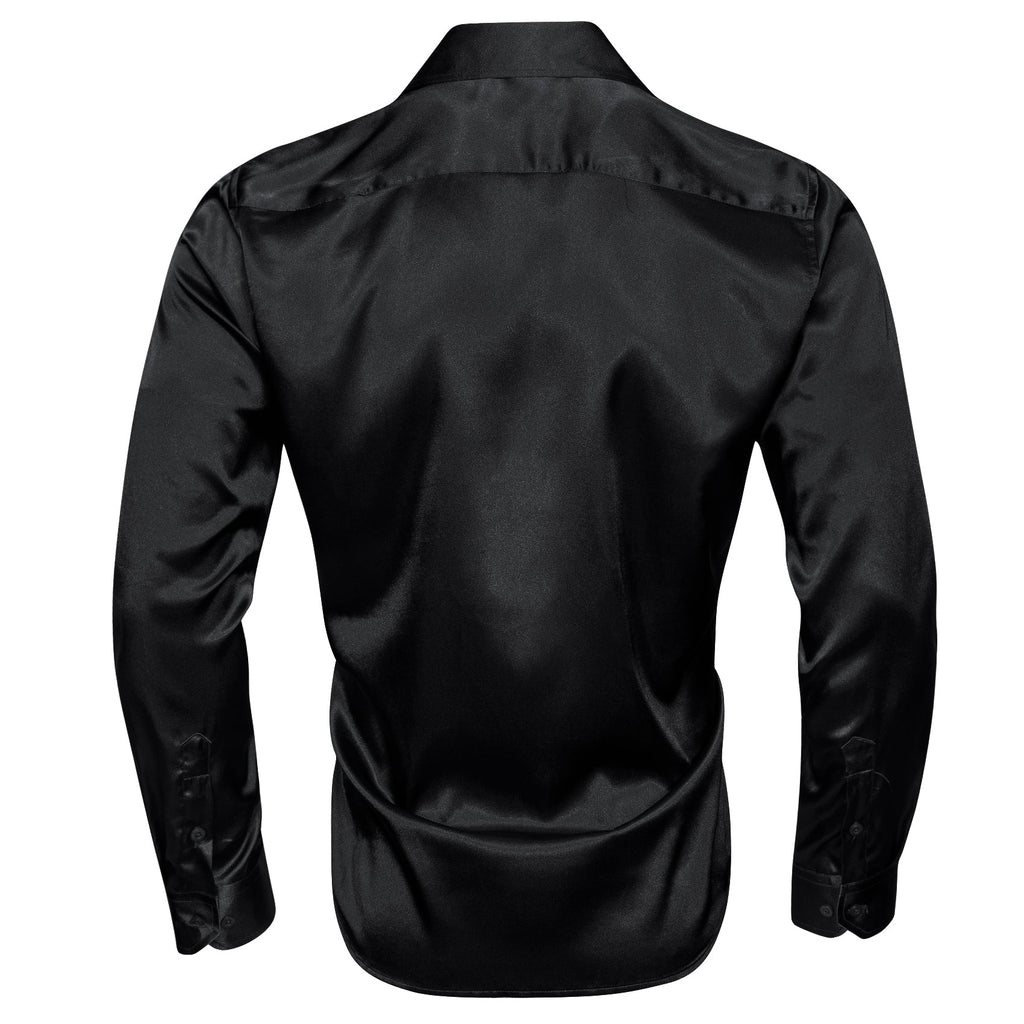 GentCrest Black Solid Shirt - Image 4
