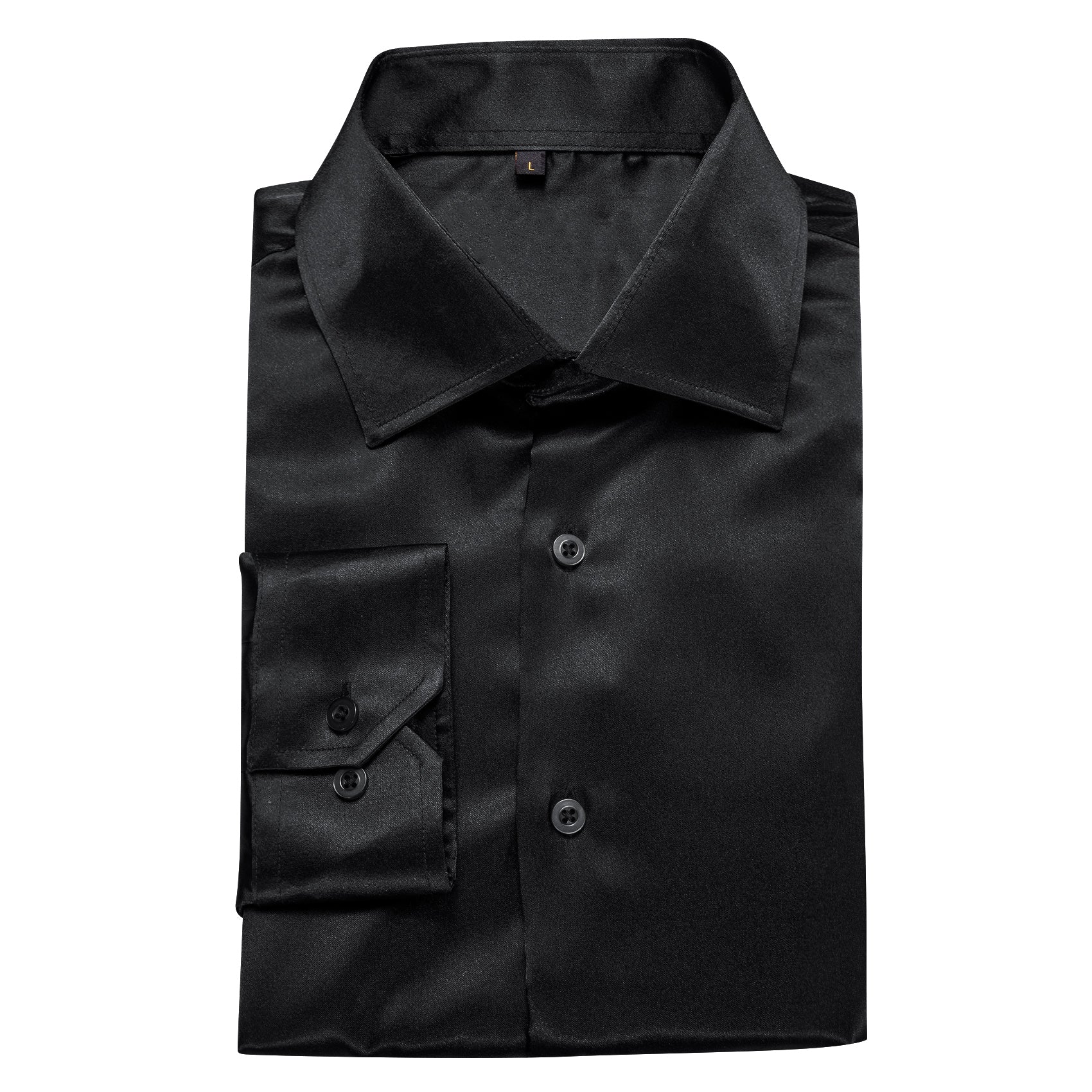 GentCrest Black Solid Shirt - Image 3