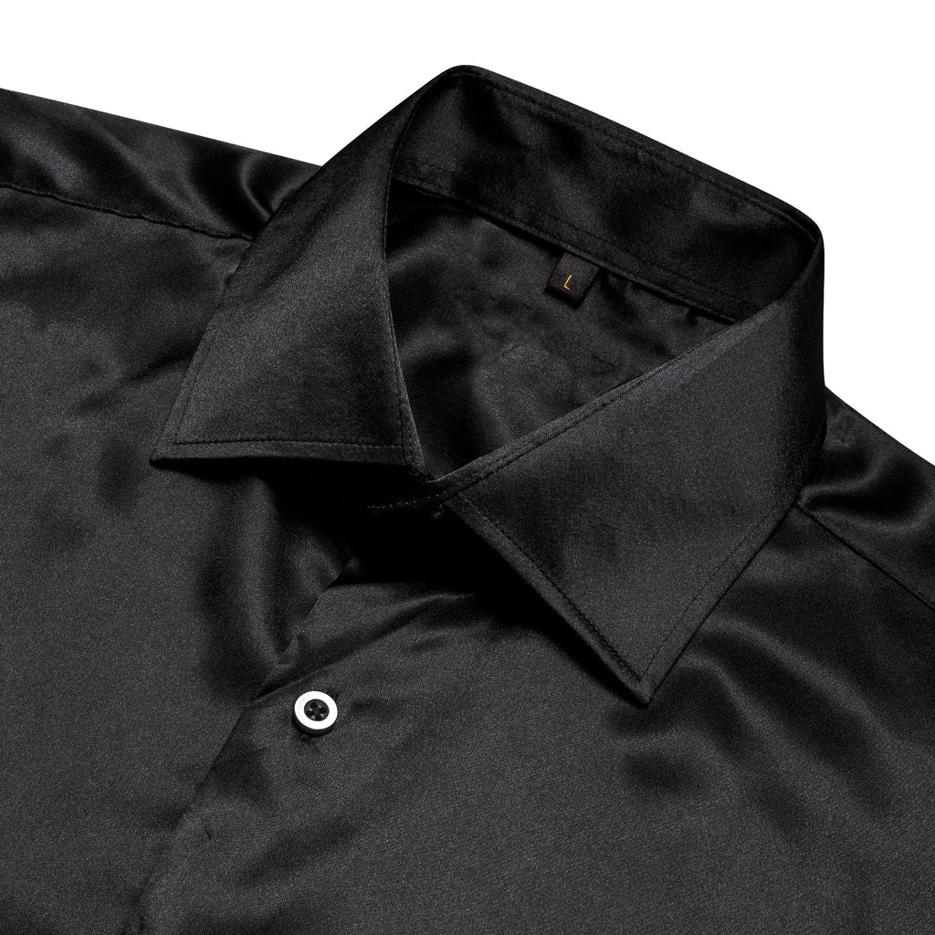 GentCrest Black Solid Shirt - Image 2