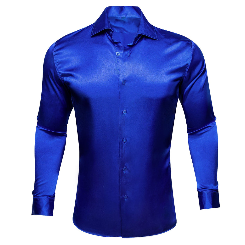 GentCrest Blue Solid Shirt - Image 1