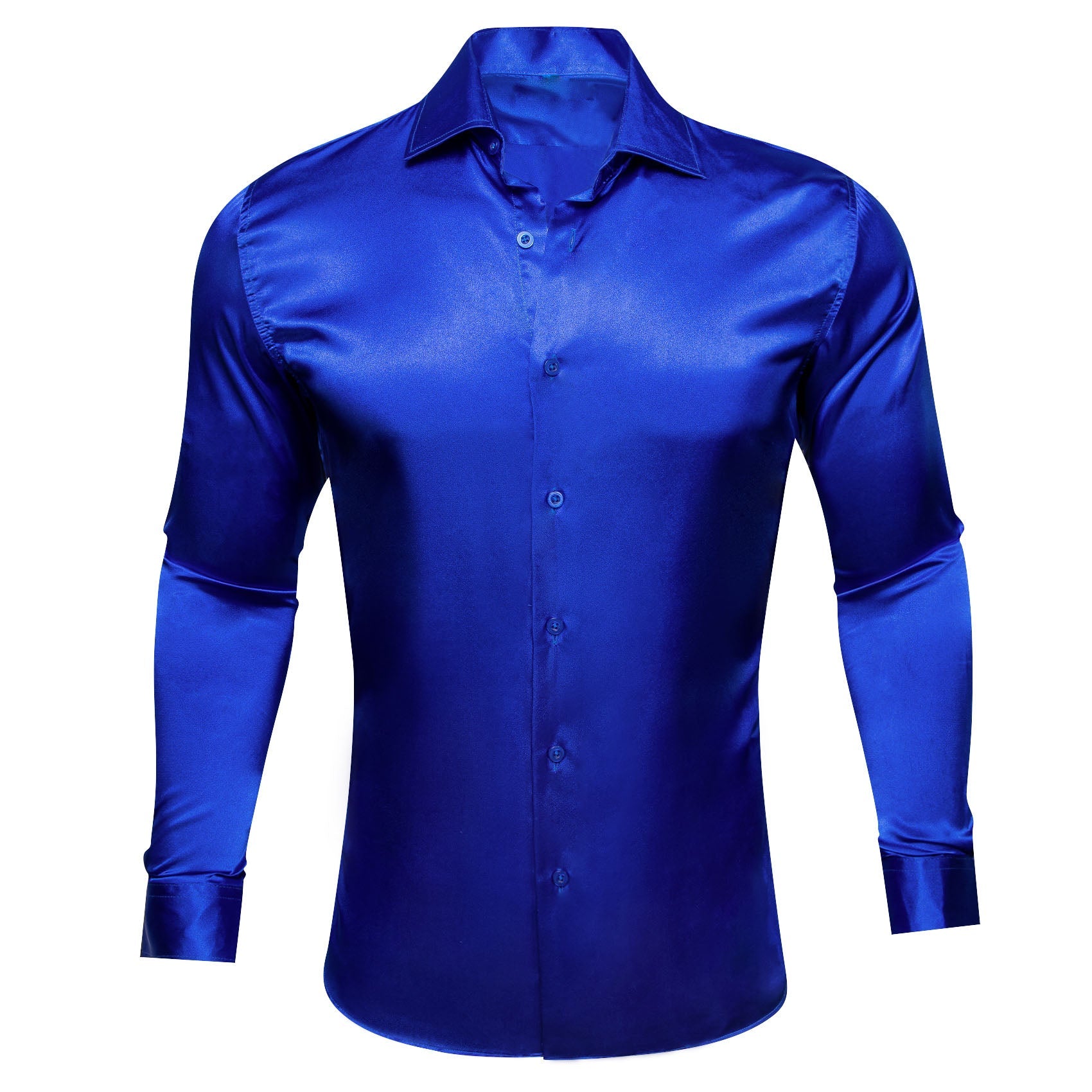 GentCrest Blue Solid Shirt - Image 1