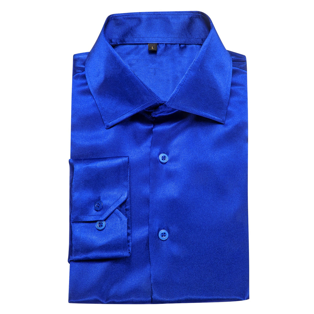 GentCrest Blue Solid Shirt - Image 3