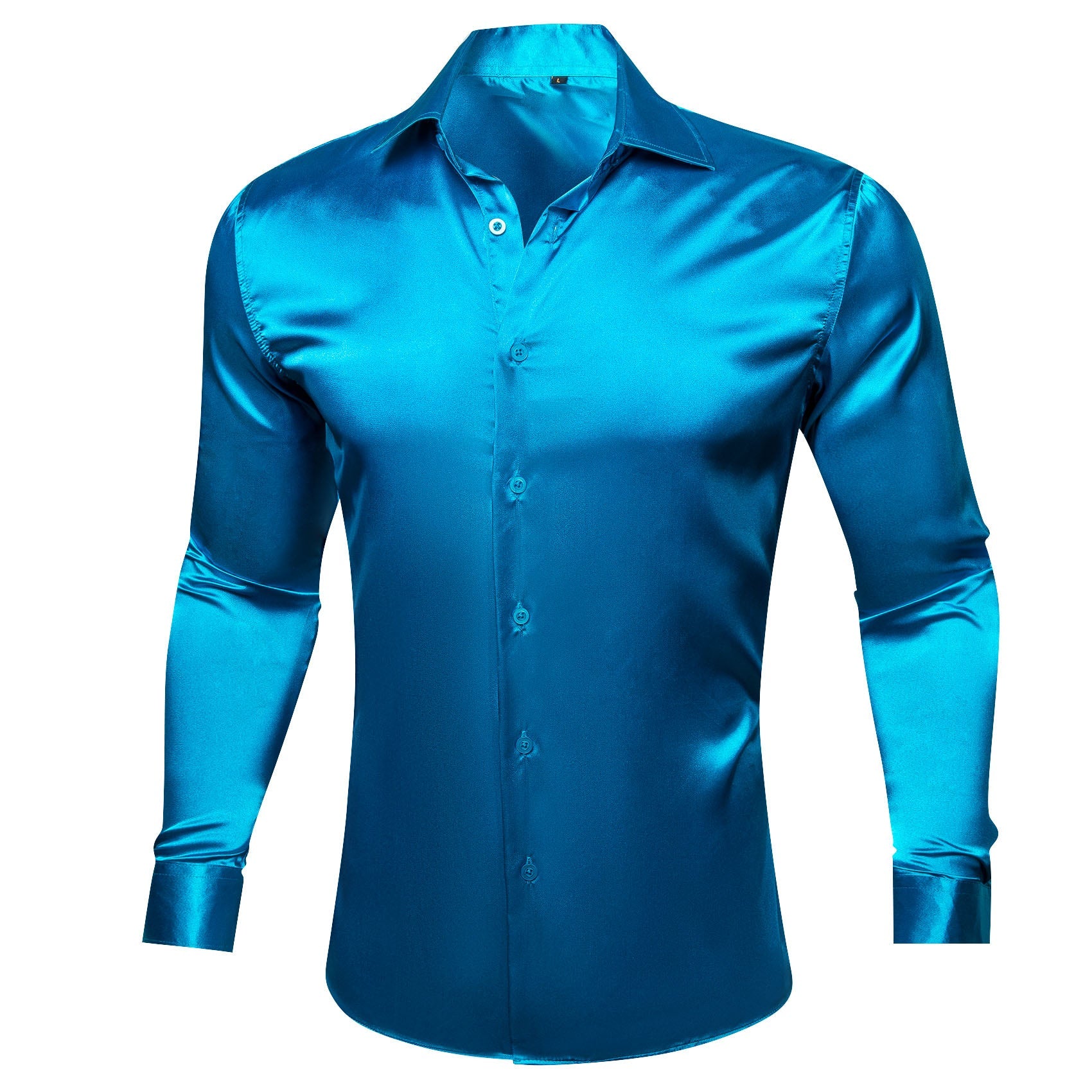 GentCrest Blue Solid Shirt - Image 1