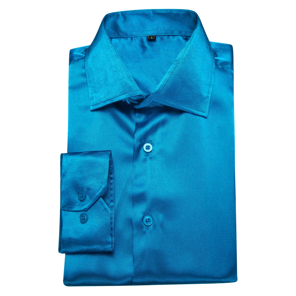 GentCrest Blue Solid Shirt - Image 3