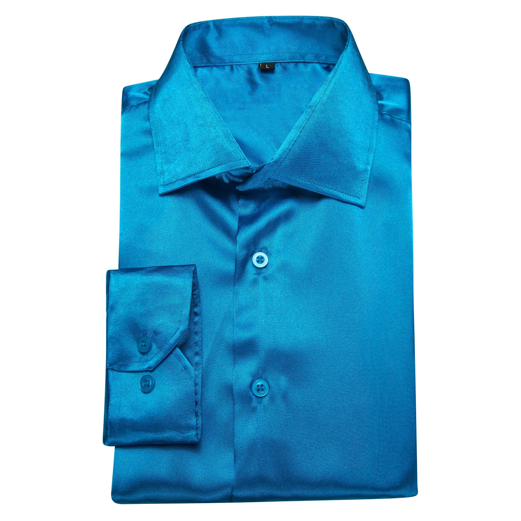 GentCrest Blue Solid Shirt - Image 3