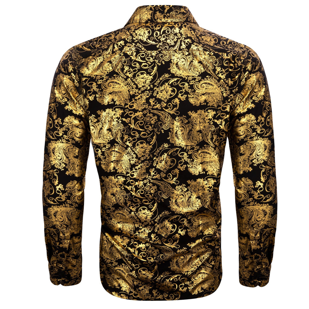GentCrest Black Paisley Shirt - Image 2