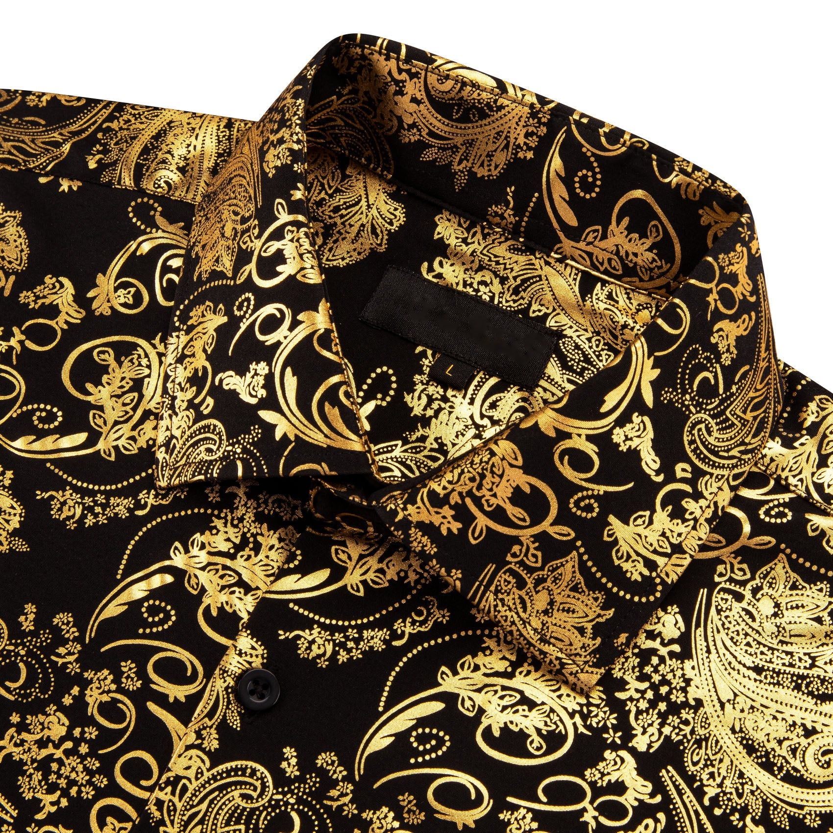 GentCrest Black Paisley Shirt - Image 5