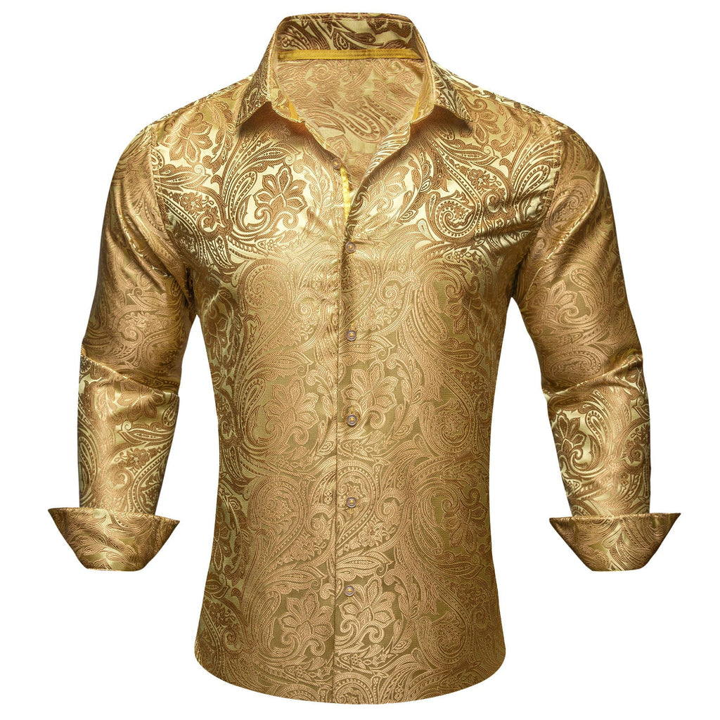 GentCrest Yellow Paisley Shirt - Image 2