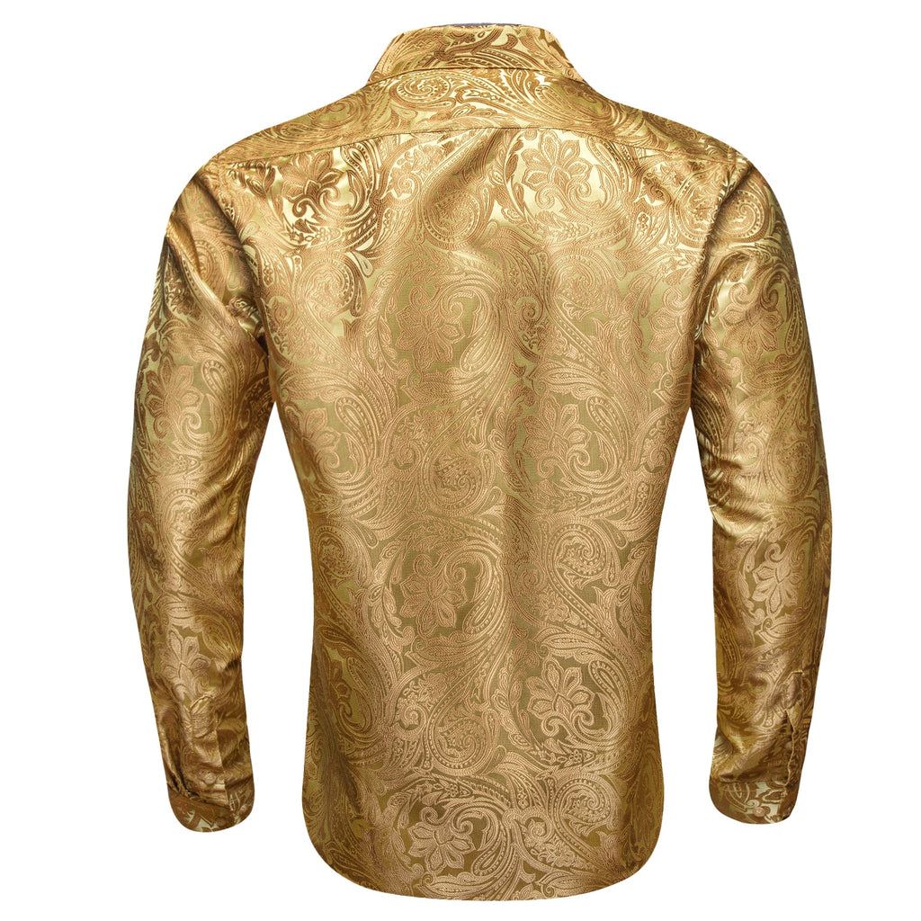 GentCrest Yellow Paisley Shirt - Image 3