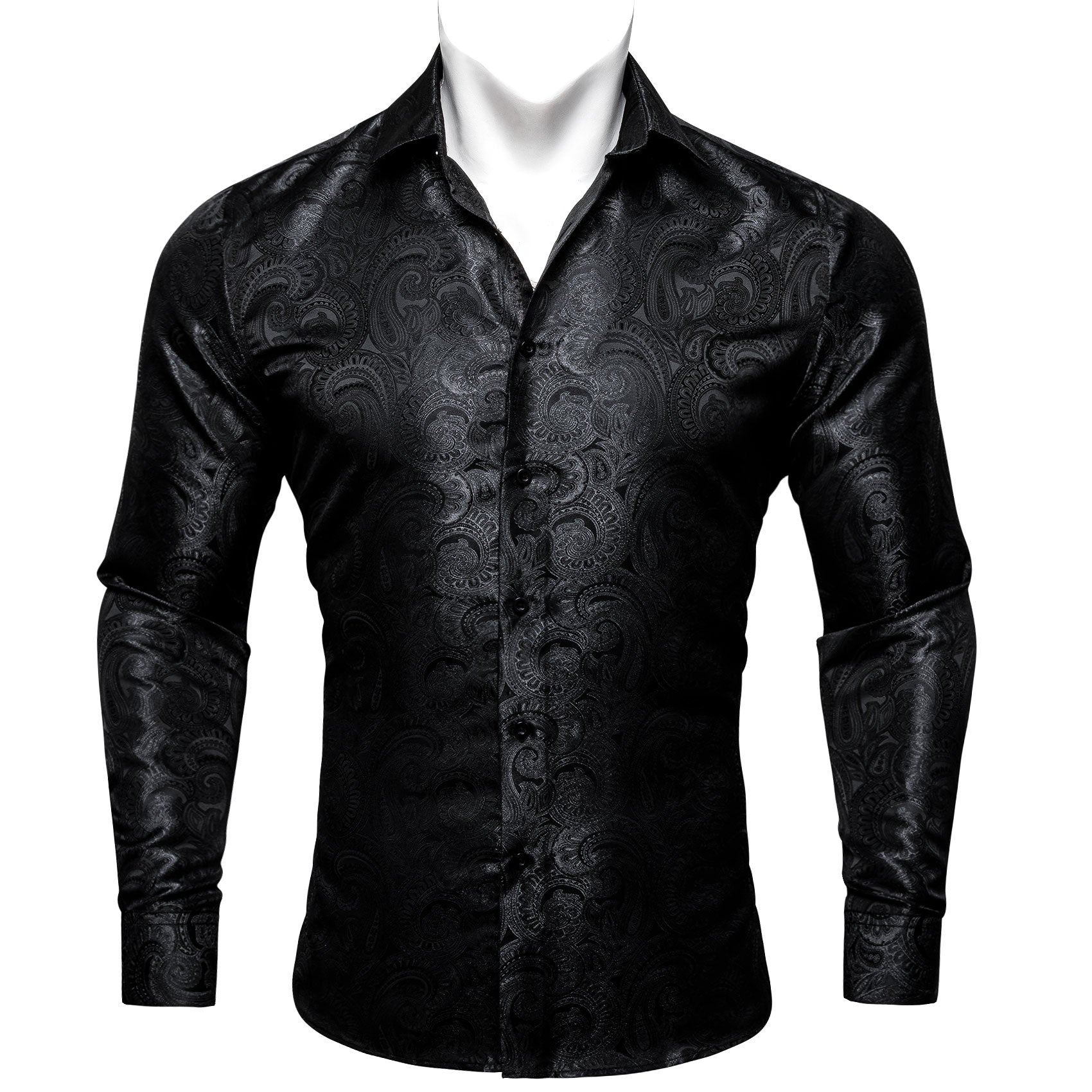 GentCrest Black Paisley Shirt - Image 5