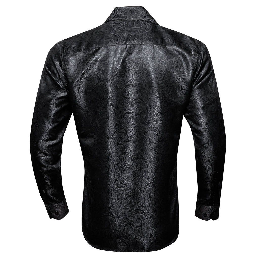 GentCrest Black Paisley Shirt - Image 2
