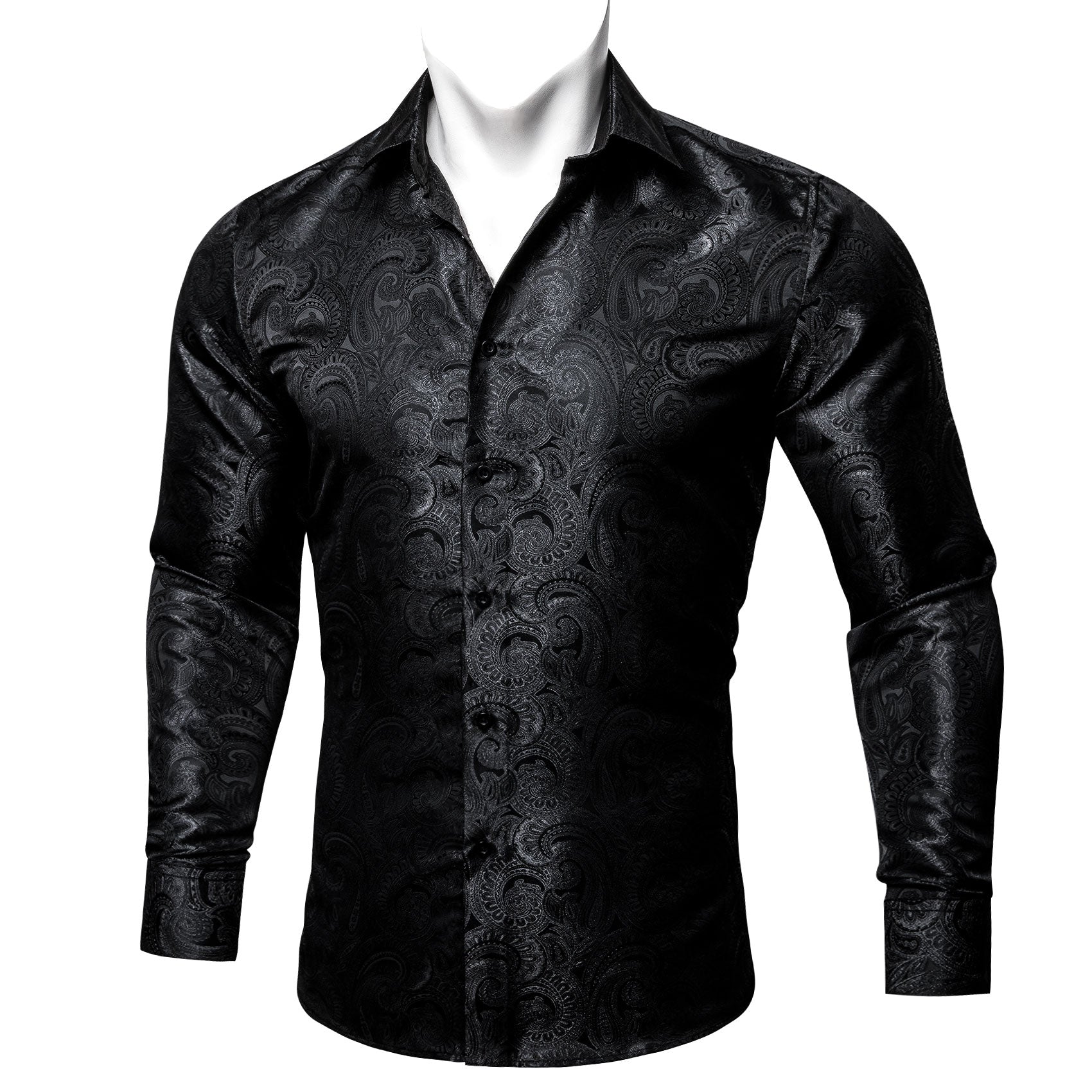 GentCrest Black Paisley Shirt - Image 6