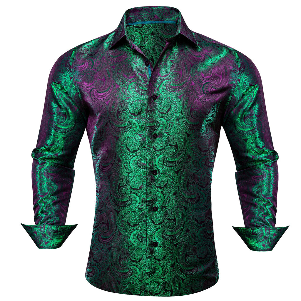 GentCrest Green Paisley Shirt - Image 1