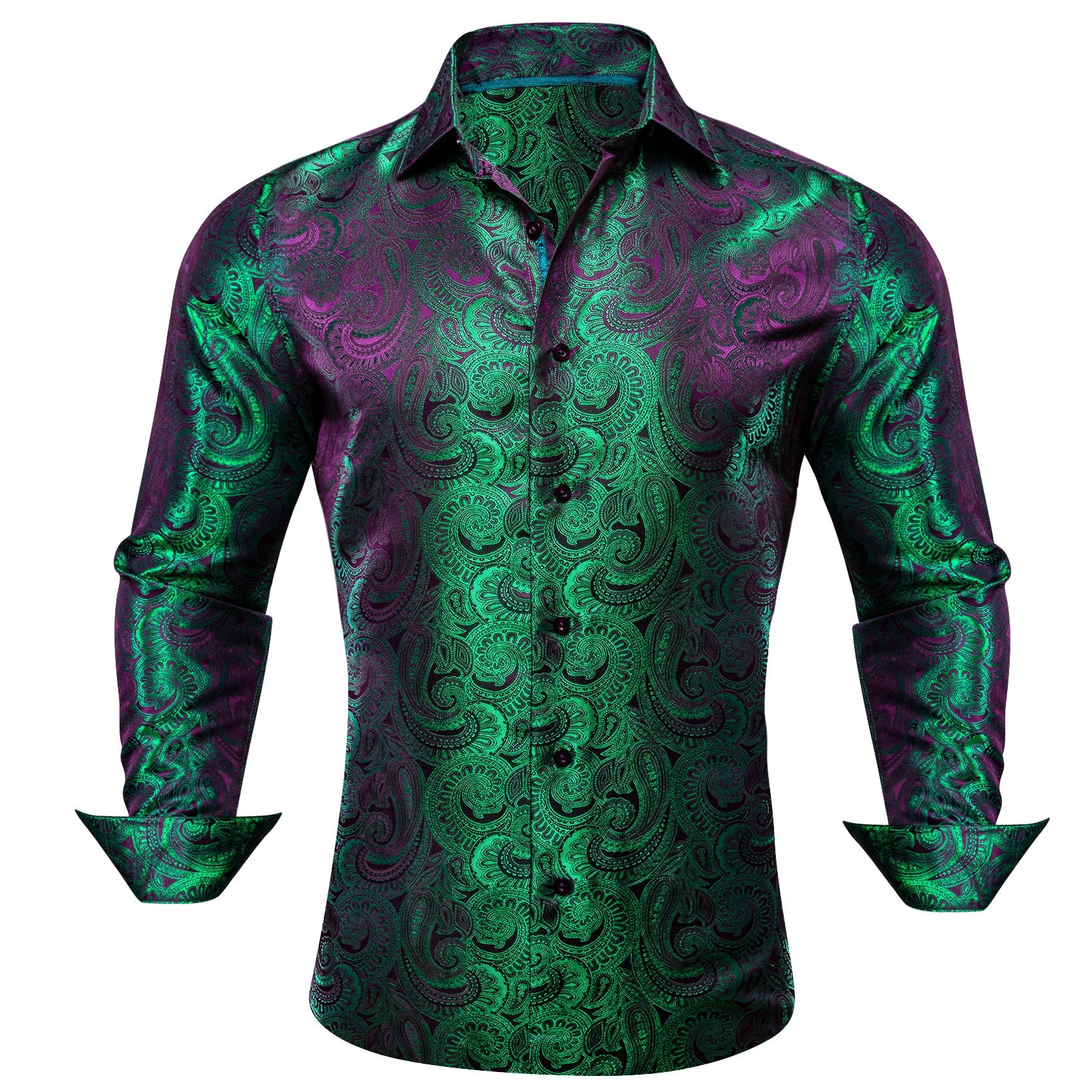 GentCrest Green Paisley Shirt - Image 1