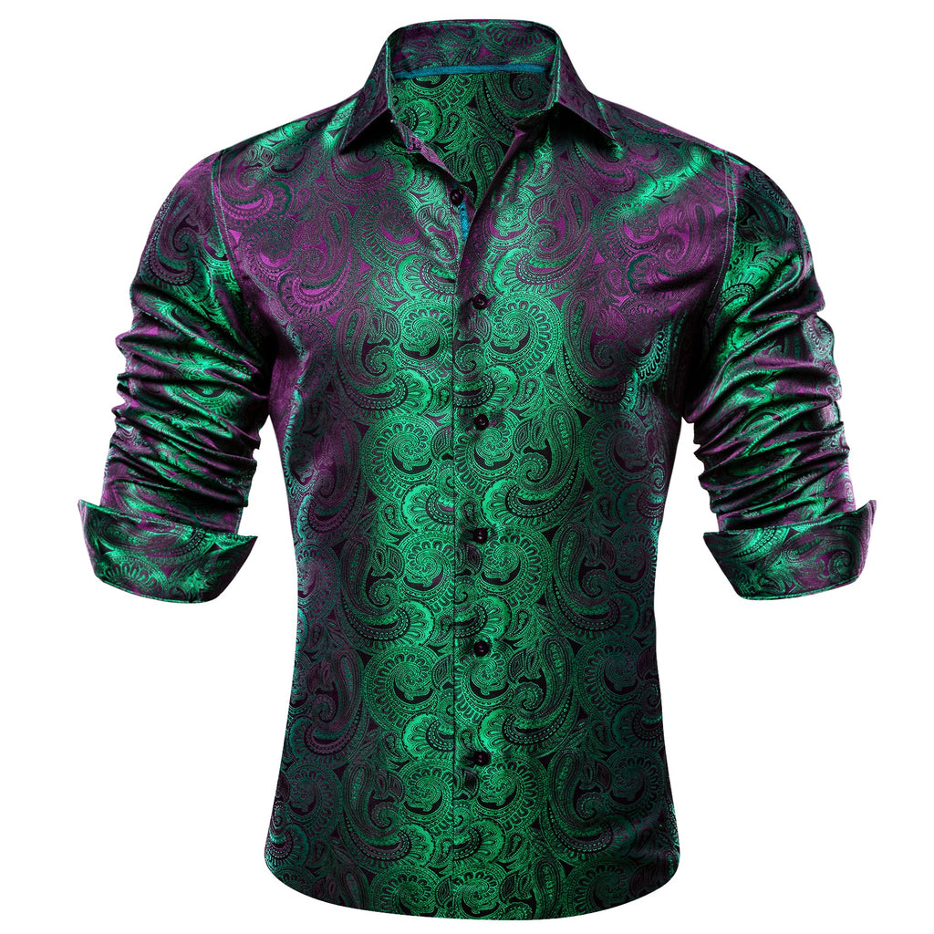 GentCrest Green Paisley Shirt - Image 2