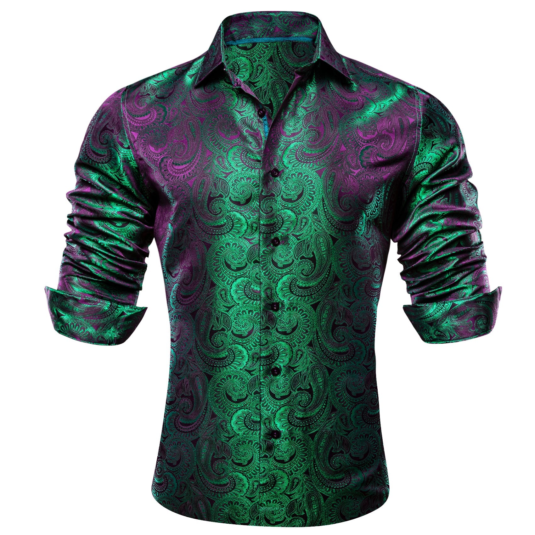 GentCrest Green Paisley Shirt - Image 2