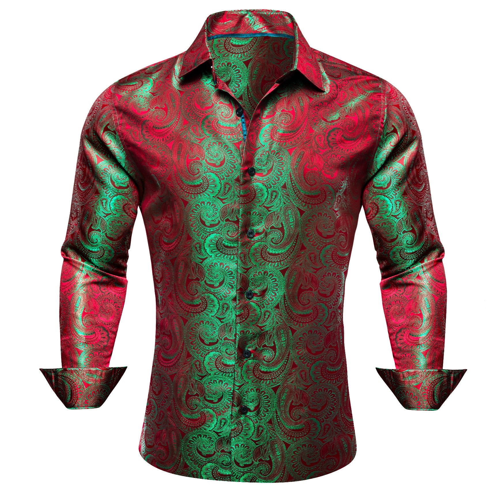 GentCrest Red Paisley Shirt - Image 1