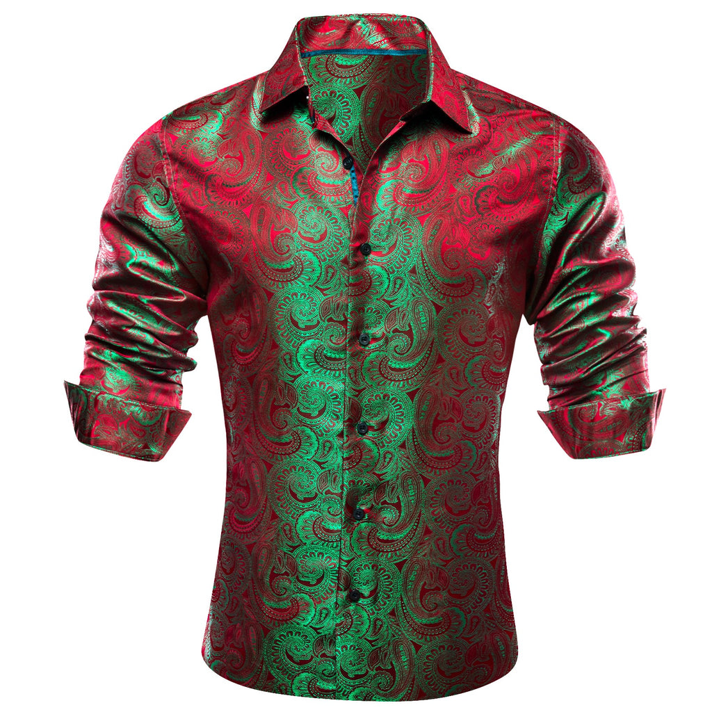 GentCrest Red Paisley Shirt - Image 2
