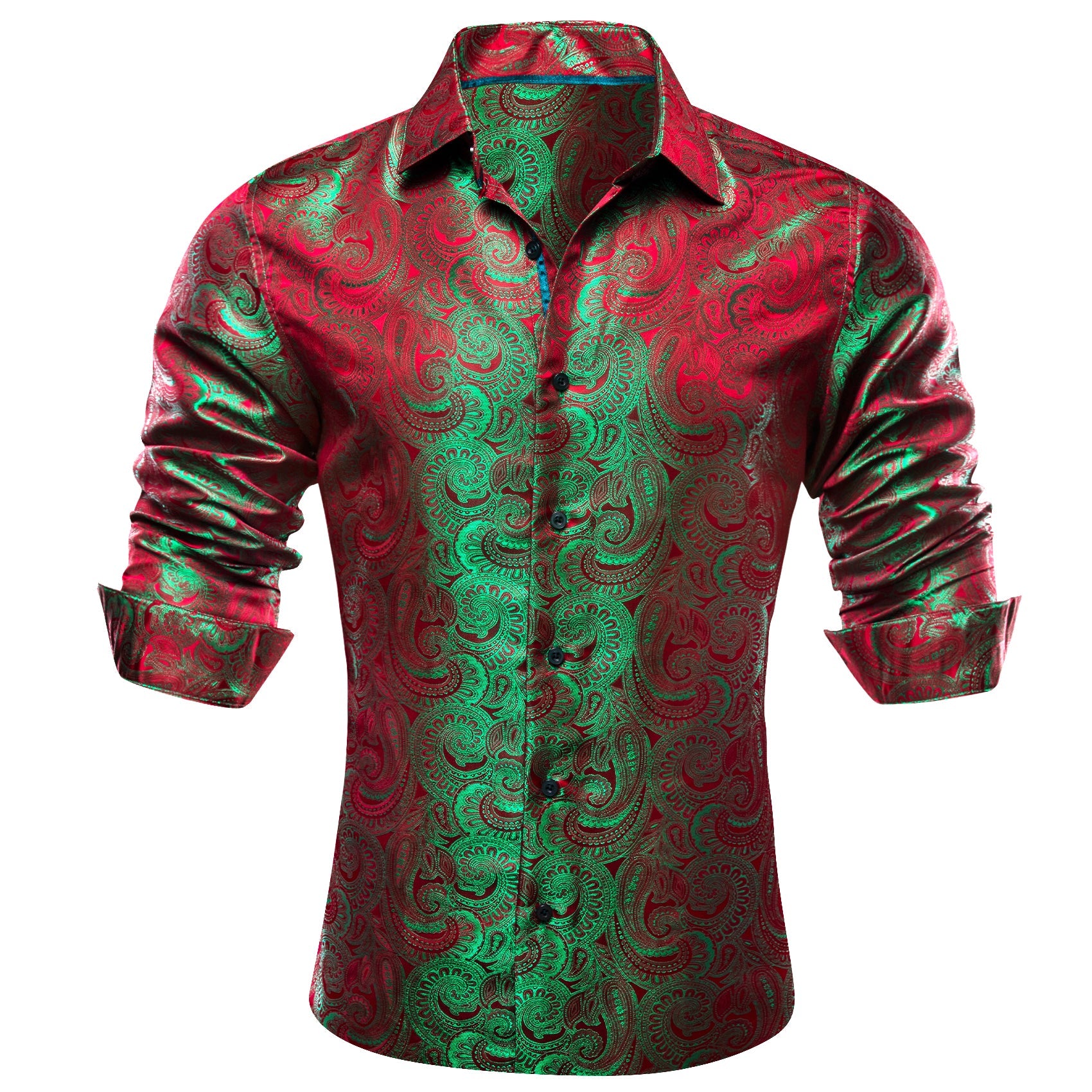 GentCrest Red Paisley Shirt - Image 2