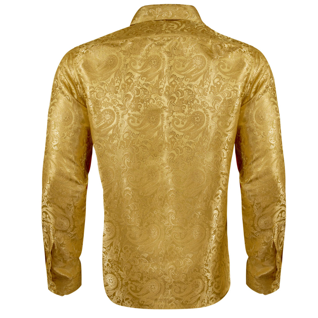 GentCrest Gold Paisley Shirt - Image 4