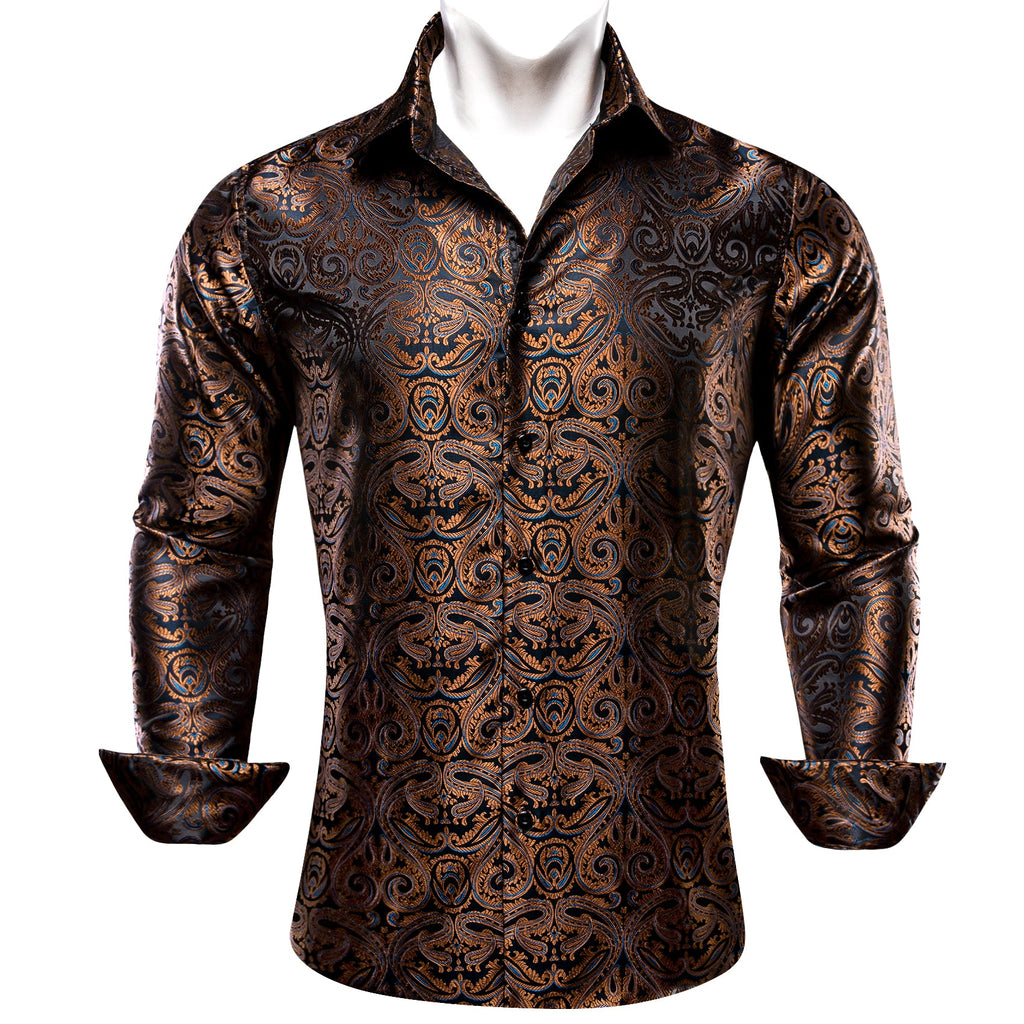 GentCrest Blue Paisley Shirt - Image 1