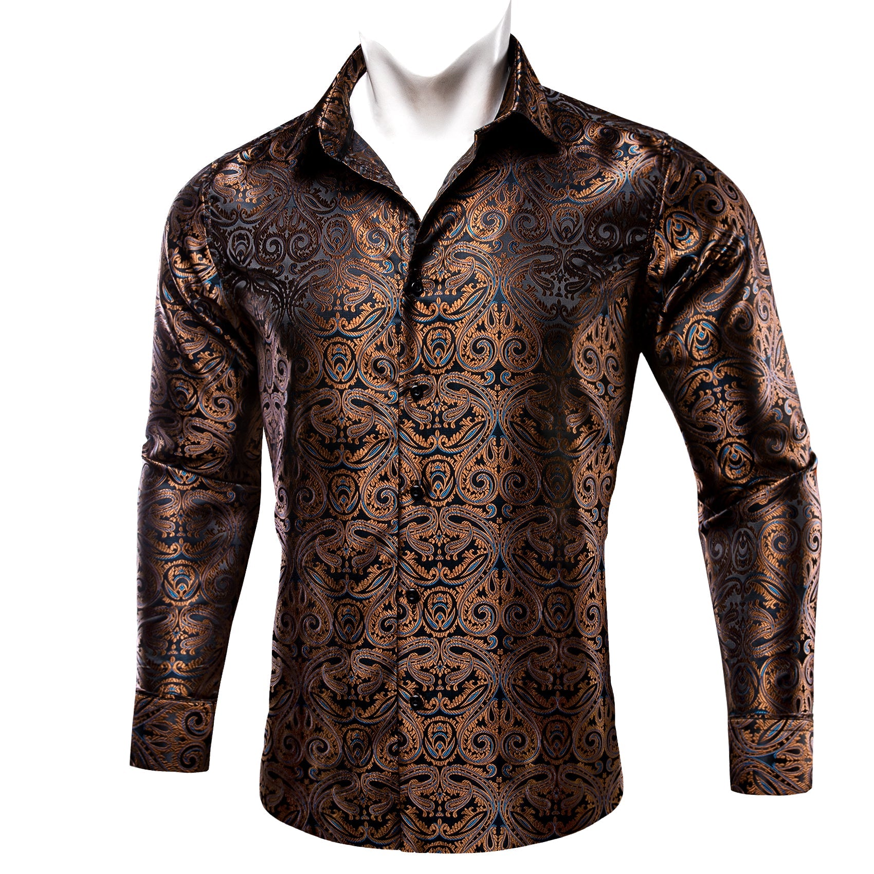 GentCrest Blue Paisley Shirt - Image 2