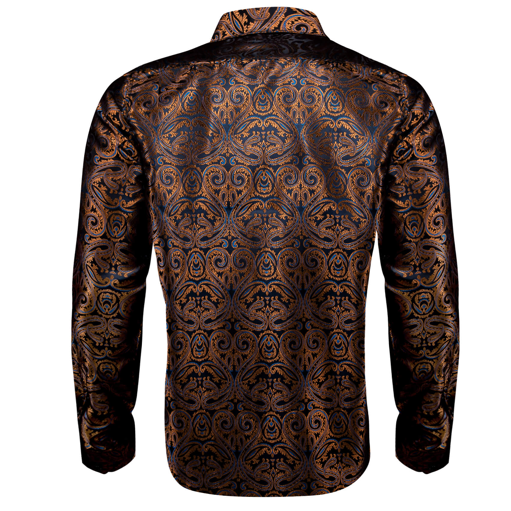 GentCrest Blue Paisley Shirt - Image 4