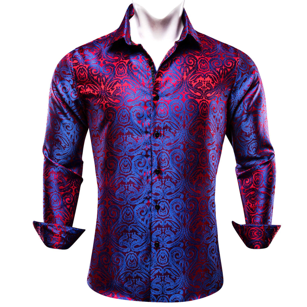 GentCrest Blue Paisley Shirt - Image 1