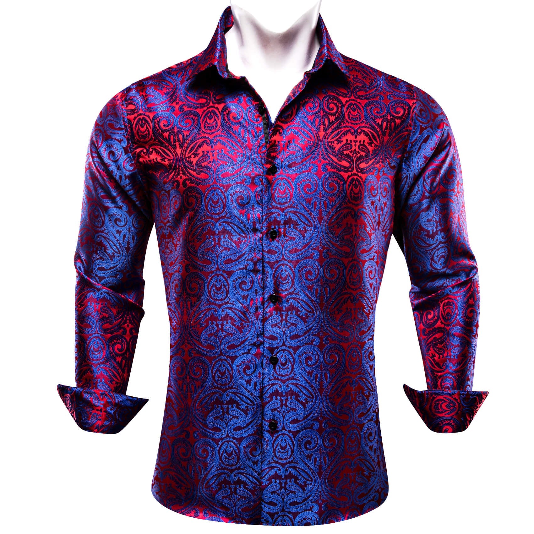 GentCrest Blue Paisley Shirt - Image 1