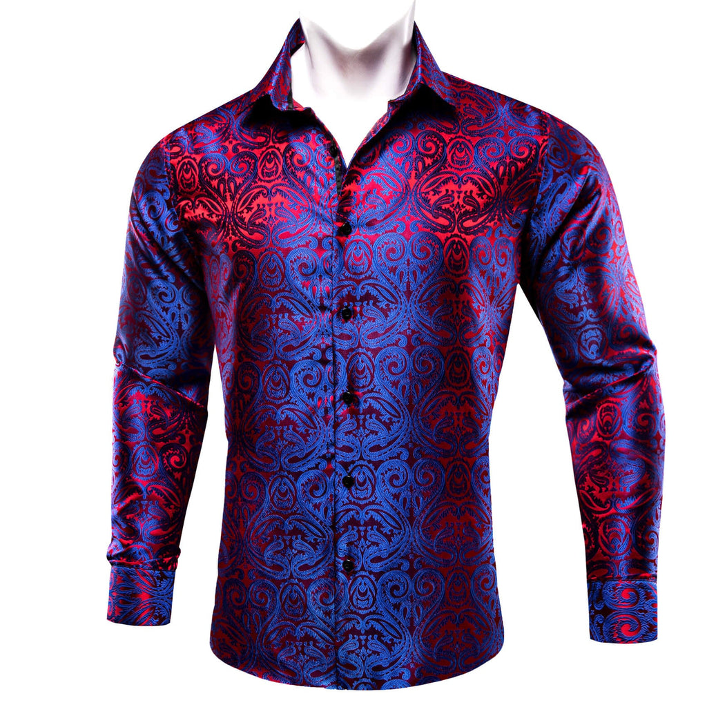 GentCrest Blue Paisley Shirt - Image 2