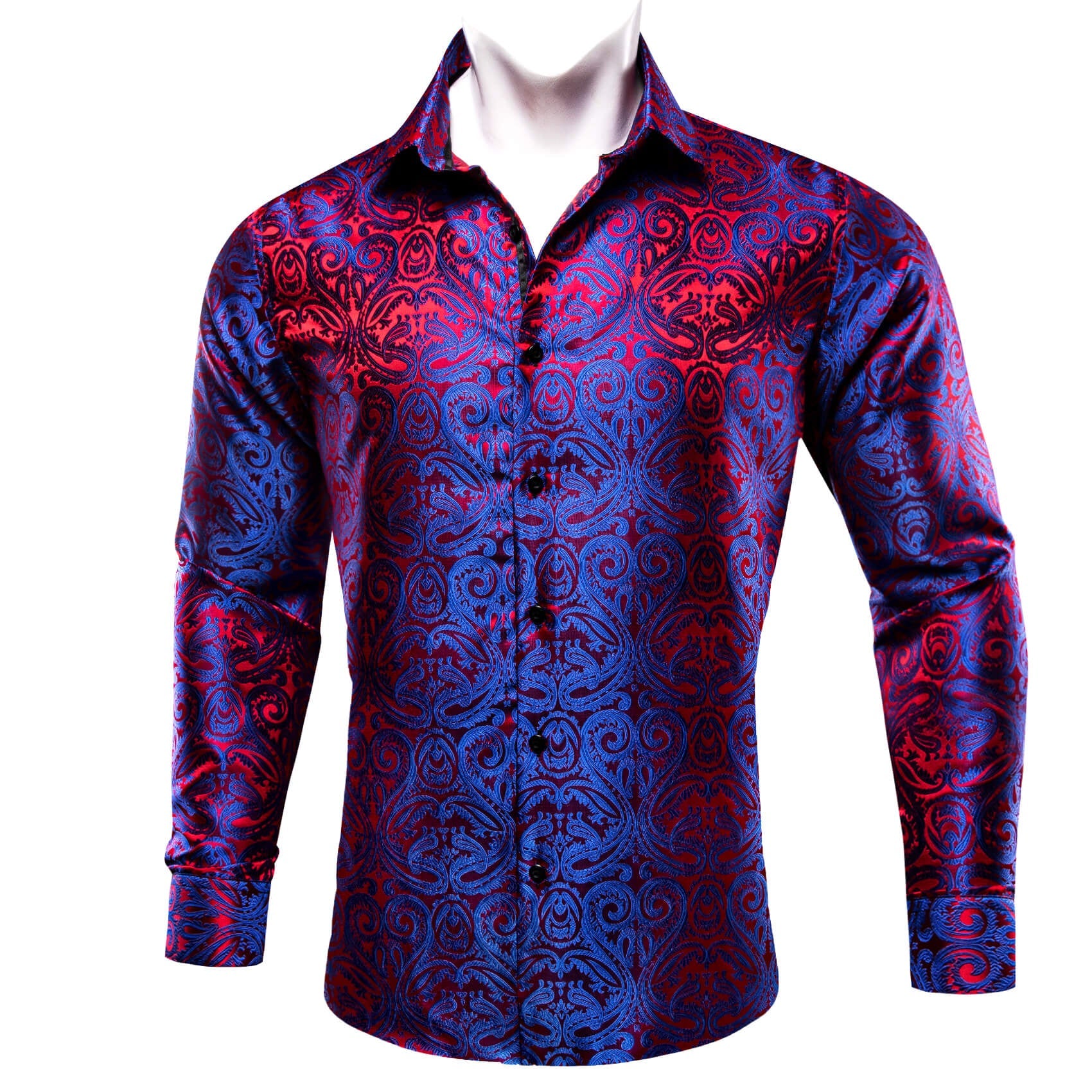 GentCrest Blue Paisley Shirt - Image 2