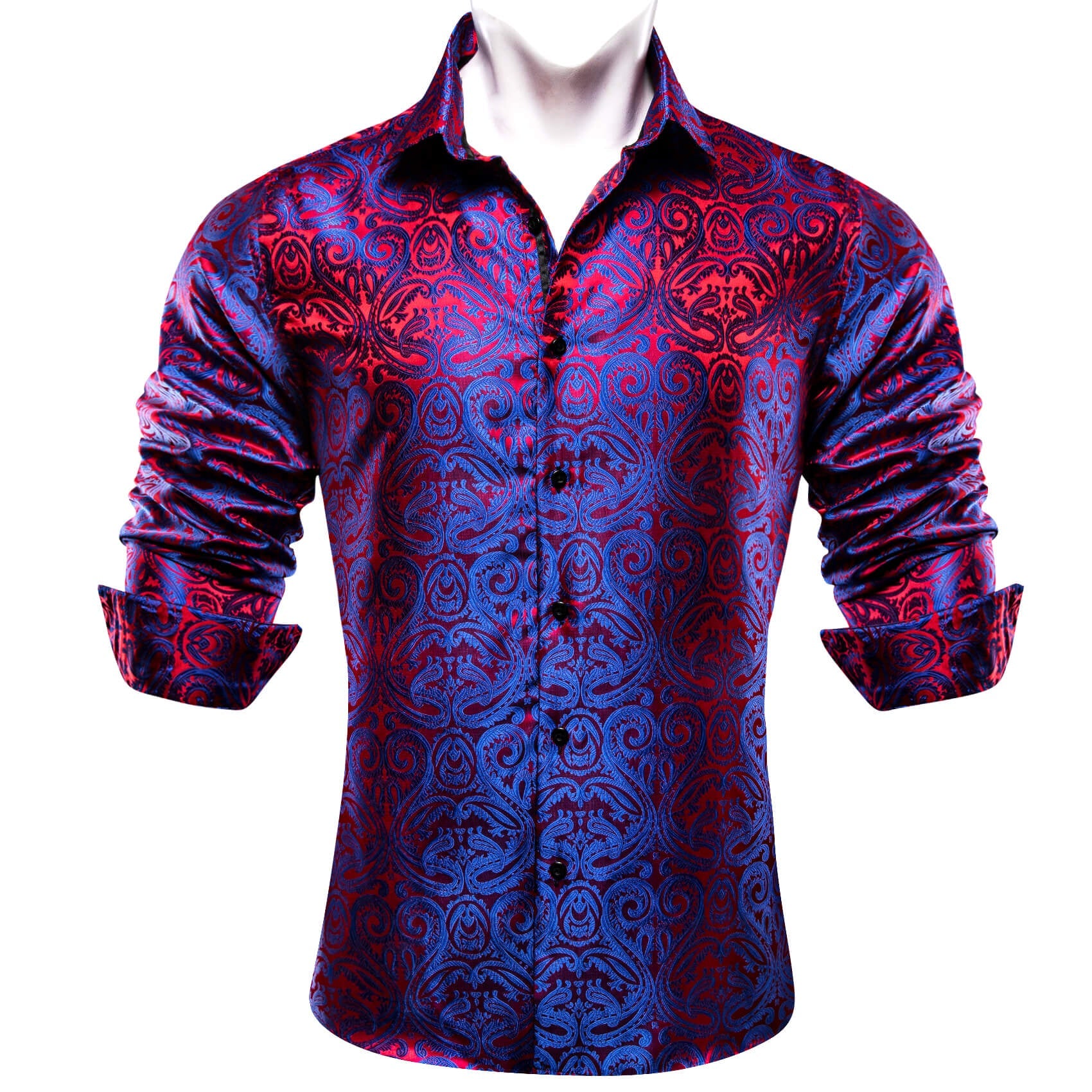 GentCrest Blue Paisley Shirt - Image 3