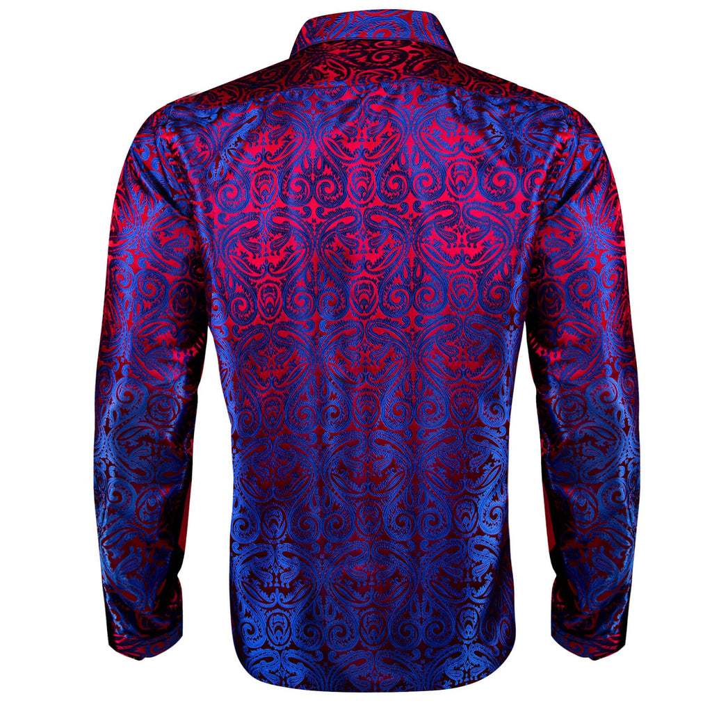 GentCrest Blue Paisley Shirt - Image 4