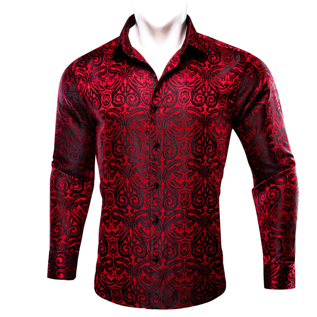 GentCrest Black Paisley Shirt - Image 2