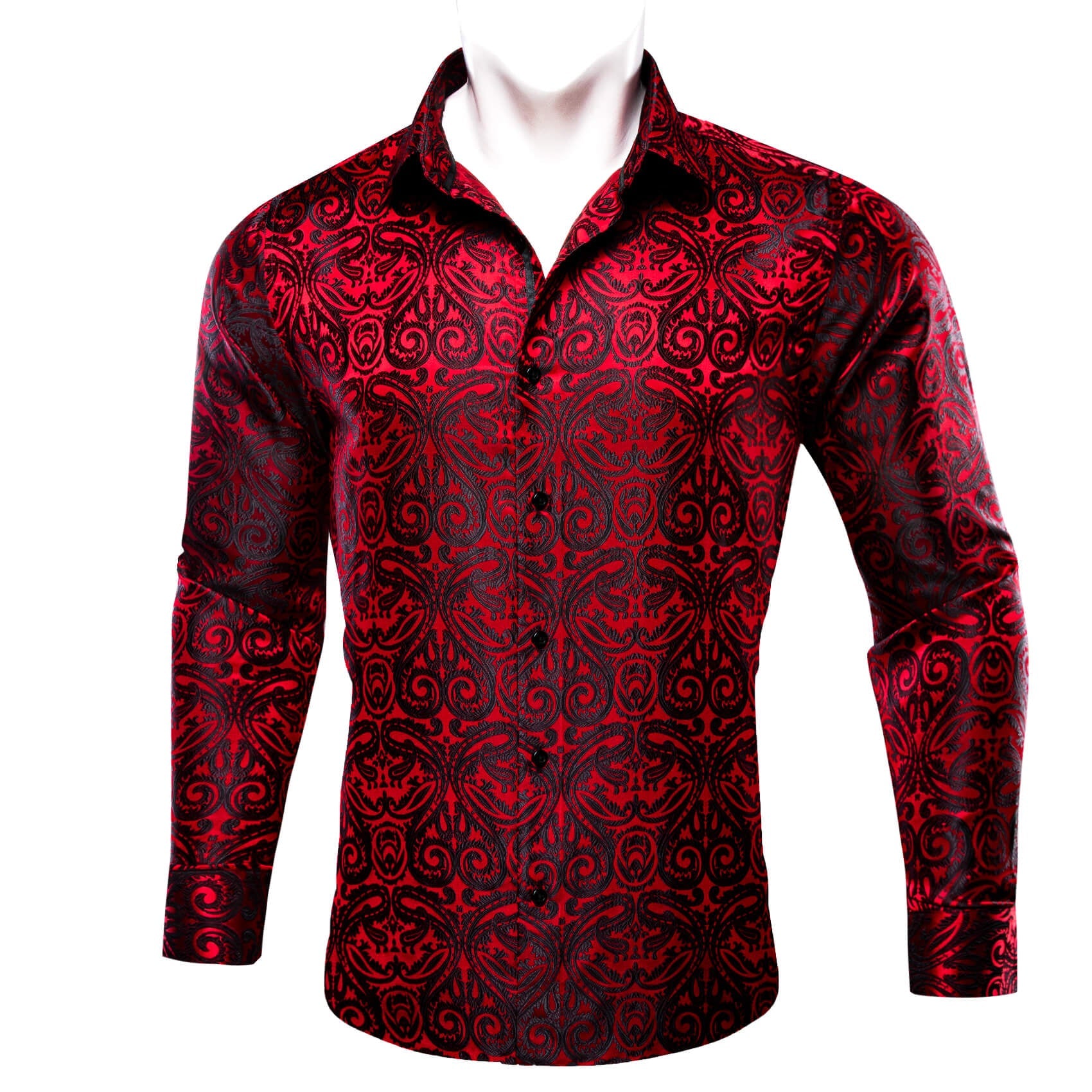 GentCrest Black Paisley Shirt - Image 2