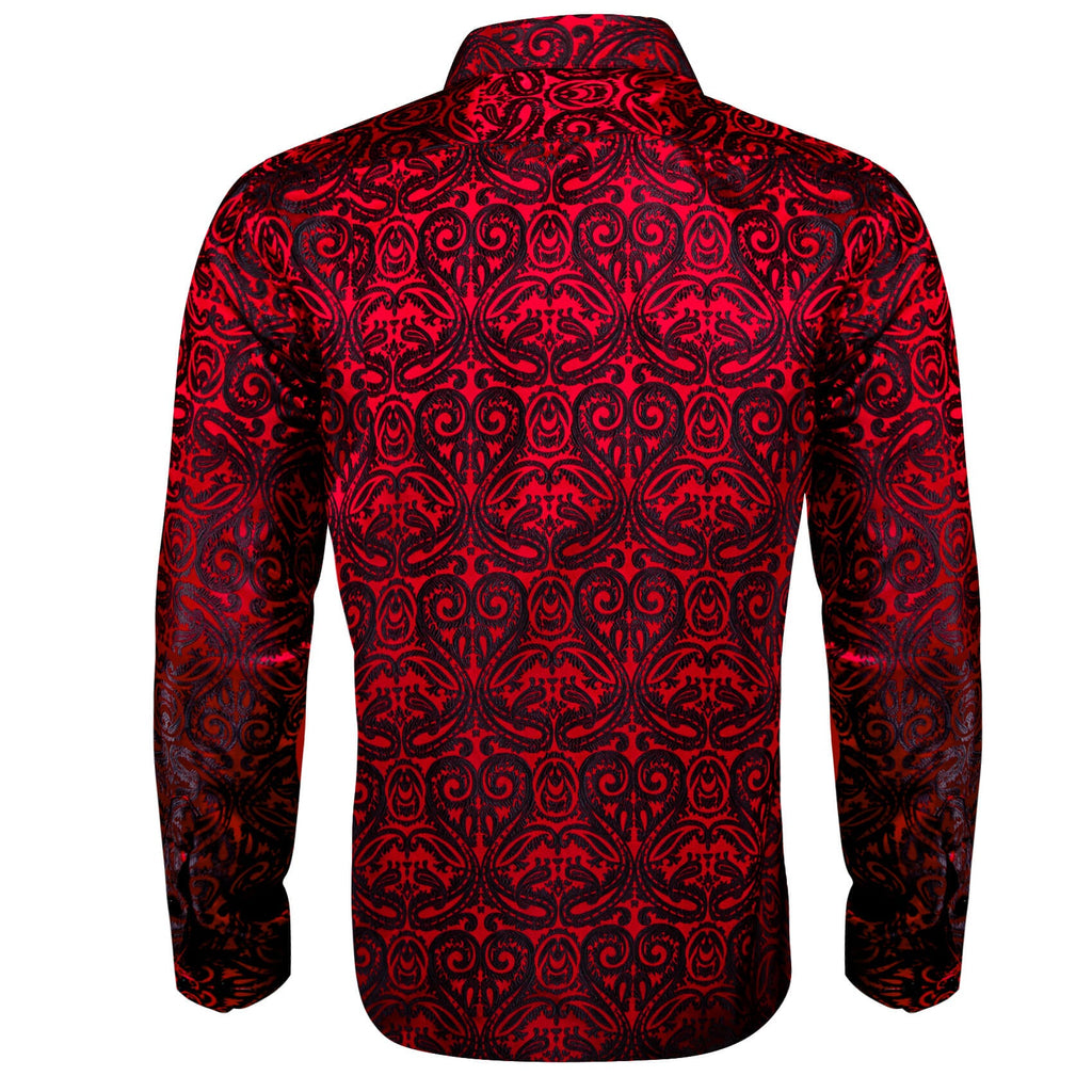 GentCrest Black Paisley Shirt - Image 4