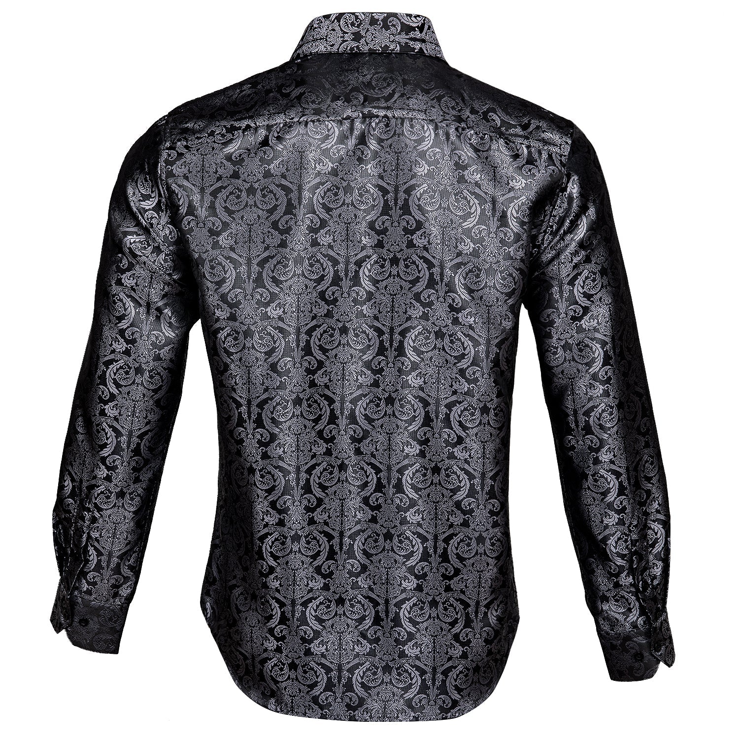 GentCrest Black Floral Shirt - Image 3
