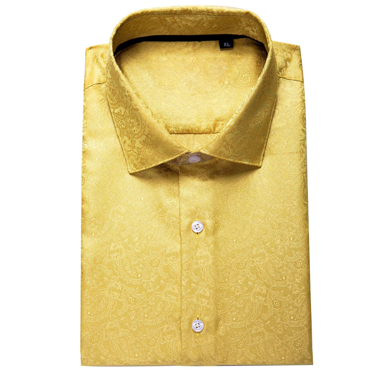 GentCrest Gold Paisley Shirt - Image 1