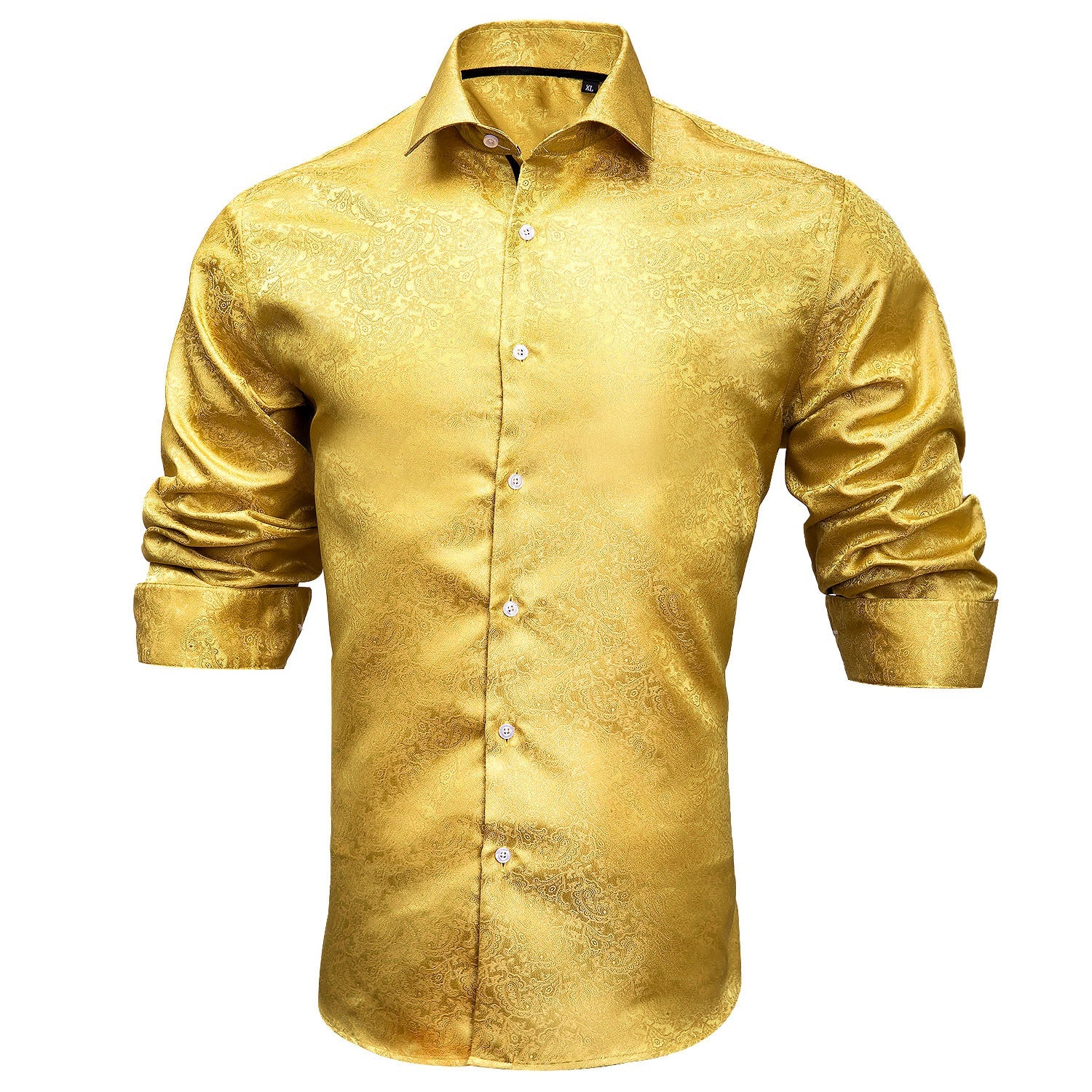 GentCrest Gold Paisley Shirt - Image 2