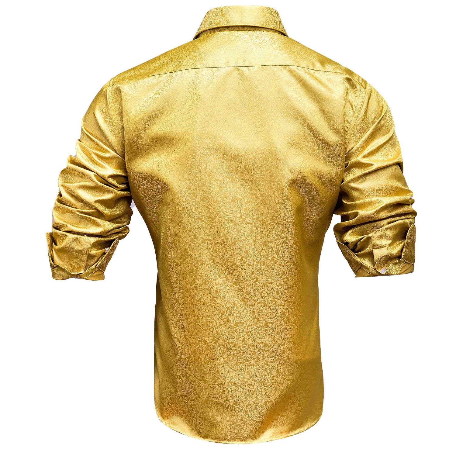 GentCrest Gold Paisley Shirt - Image 3