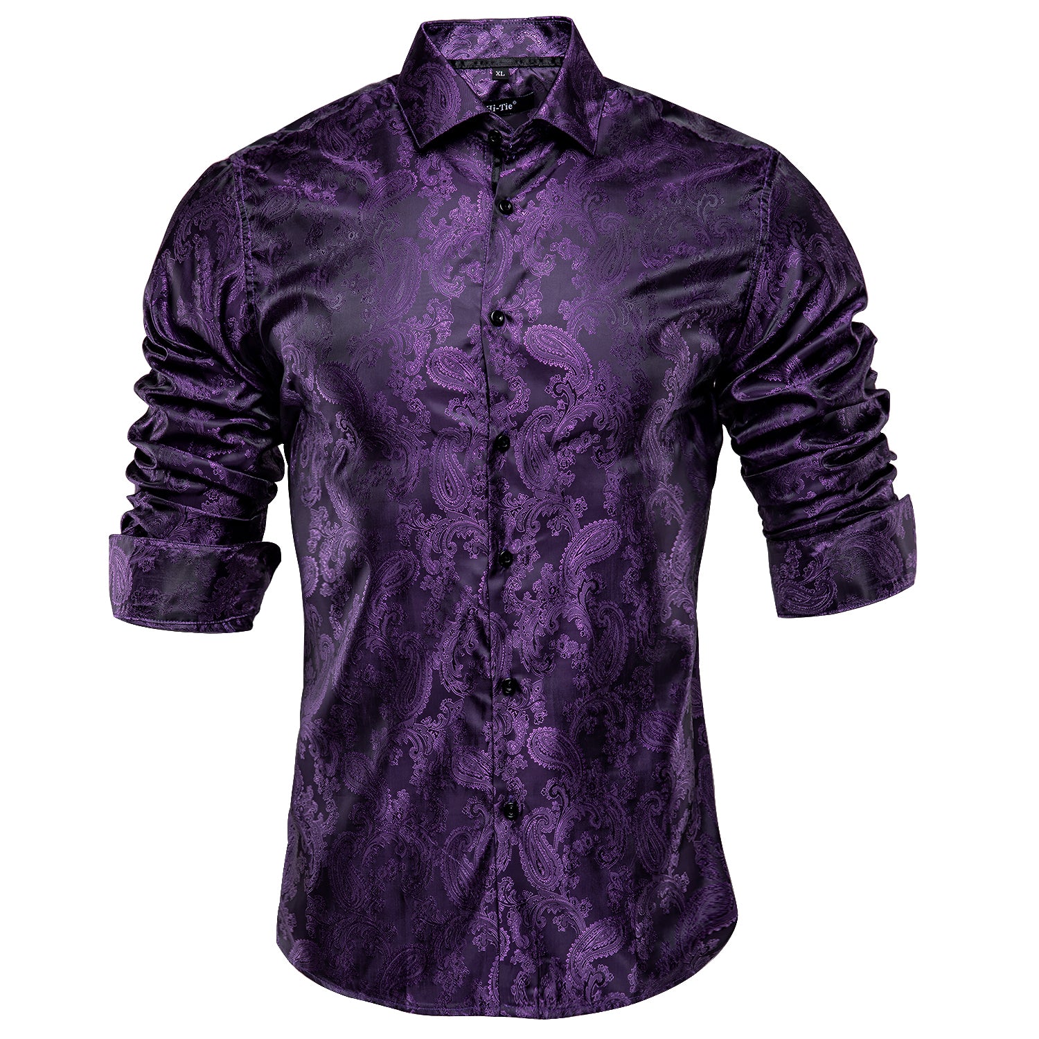 GentCrest Purple Paisley Shirt - Image 1