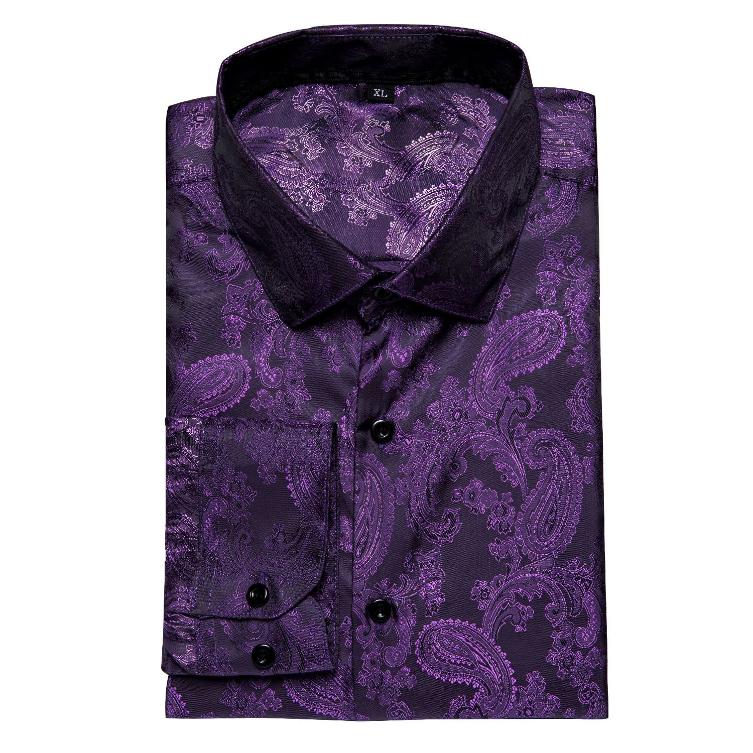 GentCrest Purple Paisley Shirt - Image 2
